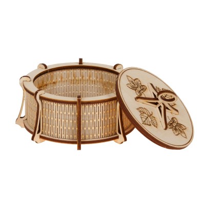 Шкатулка круглая /лайт/